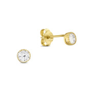 Cercei aur 14K cu piatra 4 mm DiAmanti LRD4MM14K-AS